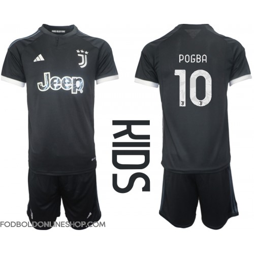 Juventus Paul Pogba #10 Tredje trøje Børn 2023-24 Kortærmet (+ Korte bukser)